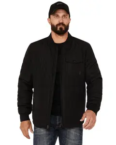 Brothers And Sons Men's Stevens Lightweight Varsity Insulated Jacket - Basfa23o28-Blk