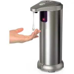 Automatic Soap Dispenser, Electric Soap Dispenser, Stainless Steel Touchless Auto Hand Soap Dispenser for Bathroom Kitchen Hotel Restaurant. 4 AAA  (NOT Included).