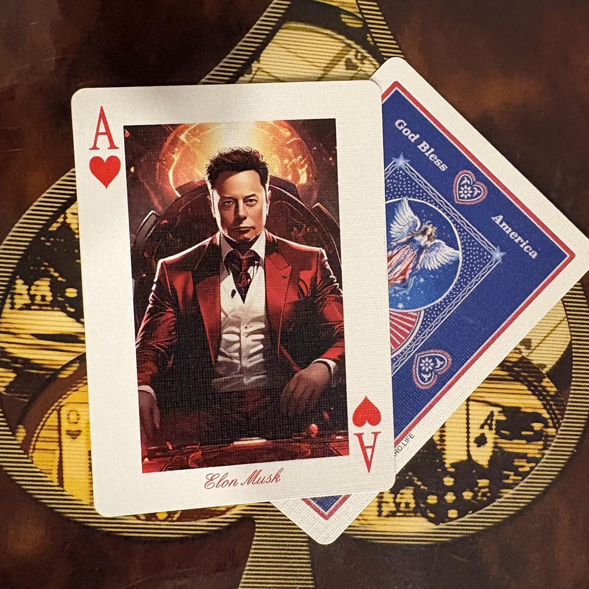 MAGA Patriot Tribute Professional Poker Deck - High-Quality Poker Cards with Custom Design