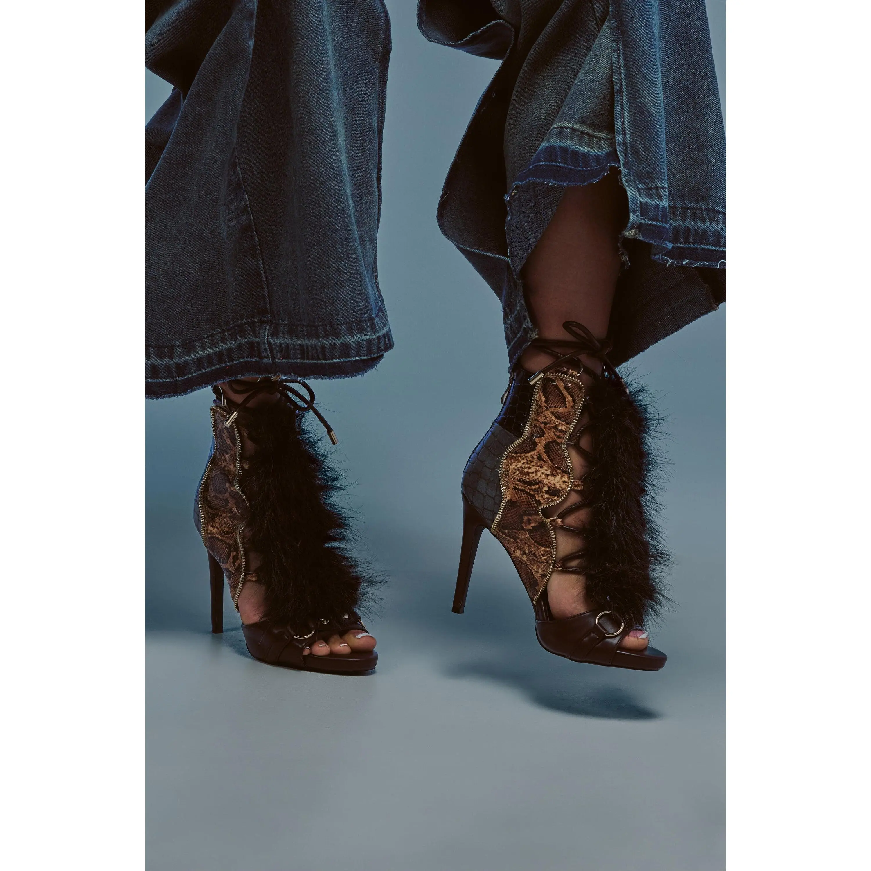 AZALEA WANG SHAINY SNAKE BROWN MULTI