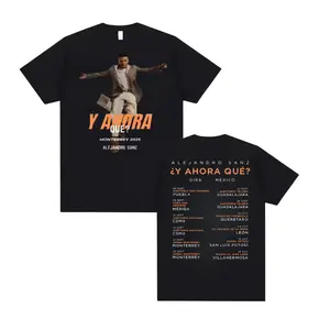 Alejandro Sanz Monterrey 2025 Tour T-Shirt, ¿Y Ahora Qué? Mexico Concert Shirt, Gift for Fans, Shirt For Men Women