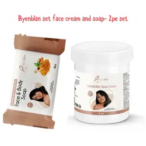 BYENBLAN Rejuvenating 2-Piece Multi-Pack Skincare Set - Unisex Normal Skin Ultimate Glow Kit with 4oz Face Cream & Soap for Glowing Skin