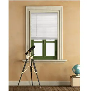 Cordless 1" Vinyl Light Filtering Blinds, White, 32" Width x 64" Length