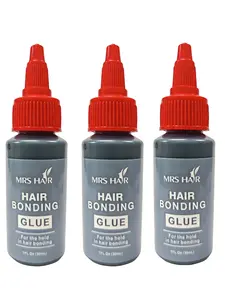 3-Pack Quick-Dry Wig Extension Glue, 90ML Total, Professional Hair Styling Adhesive, Waterproof & Hold, Precision Nozzle