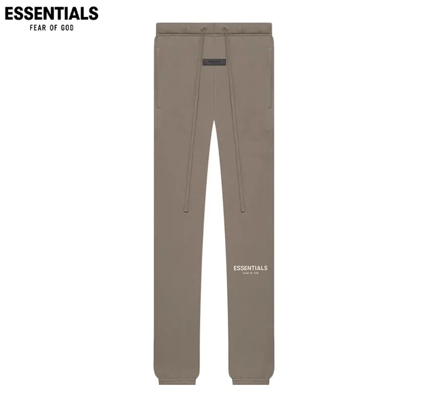 Fear of God Essentials Sweatpants ‘Desert Taupe’ Relaxed Fit Fleece Jogger Pants Minimalist Streetwear Bottoms Drawstring Casual Everyday Lounge Pants