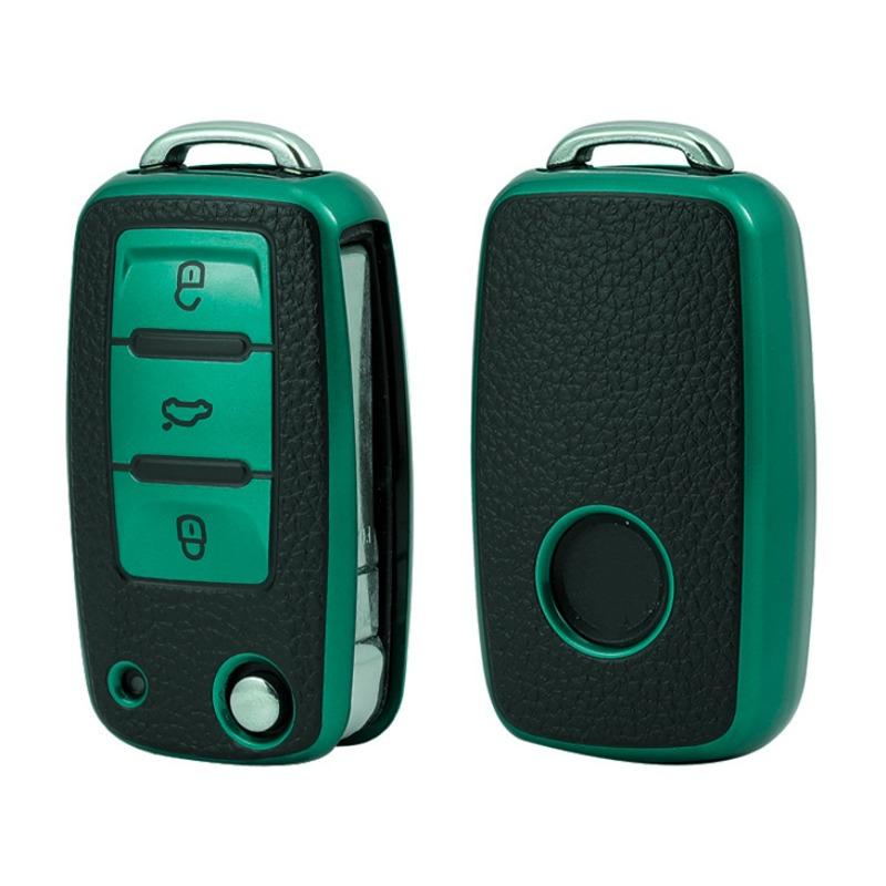 For Volkswagen for Vw Model Car Keycase, for Protecting for Magotan for Polo for Golf for Passat for Tiguan for Jetta for Lavida for Skoda, Durable Keycase Cover, Key Fob Protector, Car Interior Accessory, Car Key Holder