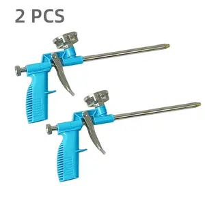 2pcs Professional Foam Spray Gun, Adjustable Nozzle, Easy Clean, High Efficiency Sealant Applicator Tool for Home Renovation, Air Conditioning Doors Windows, Value, Flexibility