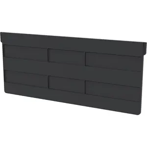 Plastic Width Dividers for Stackable Storage Bins Model 30250, Custom Storage Inserts for Tools, Crafts & Supplies, 6-Pack, Black