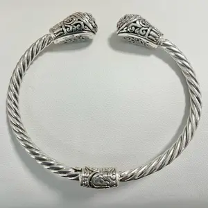 Sterling Silver 925 Bangle Bracelet Women
