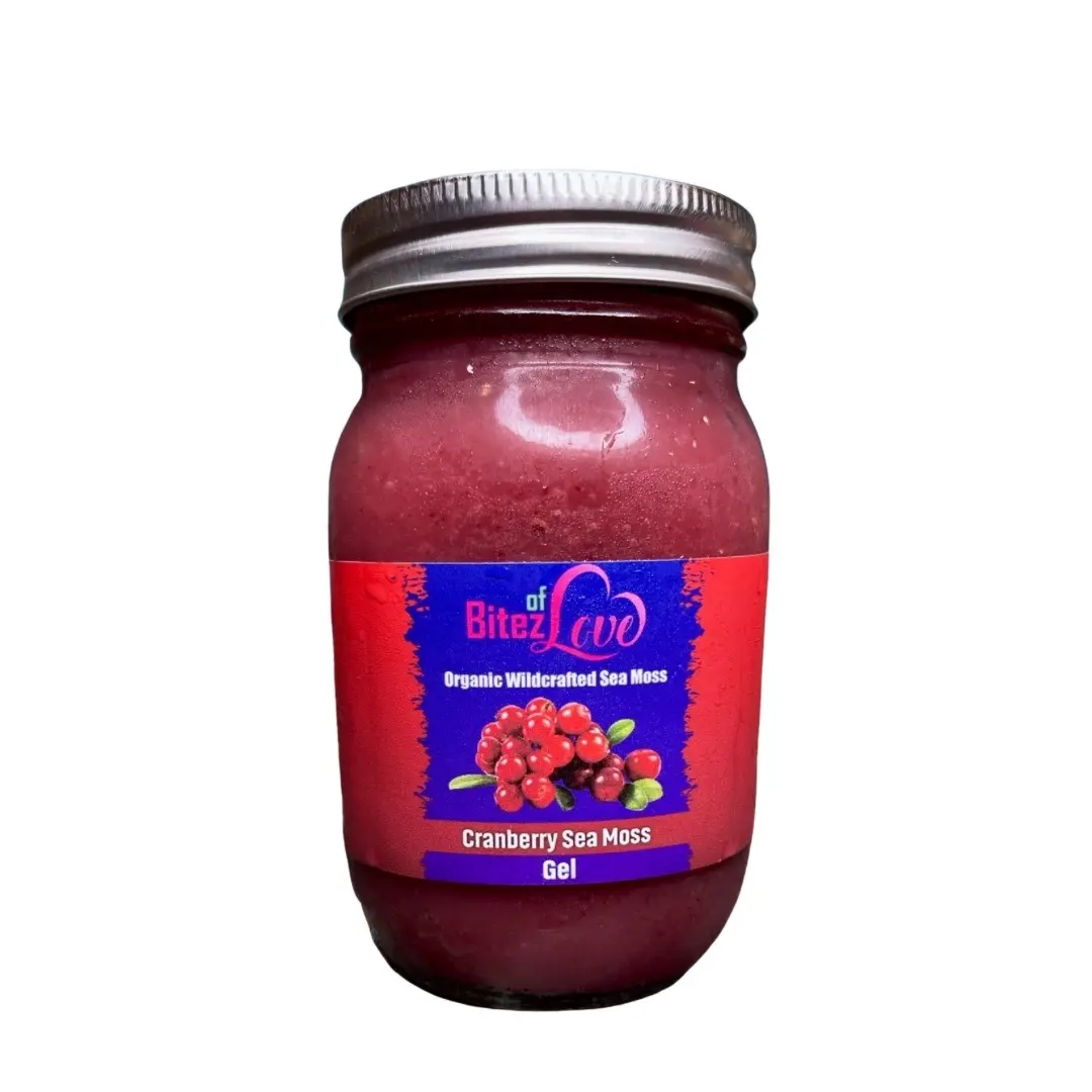 Wildcrafted Organic Cranberry Flavor Sea Moss Gel