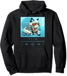 Traditional Kimono-wearing Cat in Elegant Outfit Pullover Hoodie - Lydiagarcia Shop 26B0C4BTJ5S4