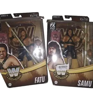 Mattel WWE Elite Legends Series 18 Samu & Fatu Headshrinkers New Figures Damaged Boxes True FX Life-like Details Wrestling Collectibles