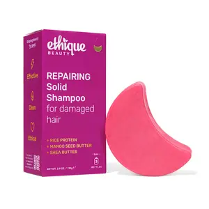 Ethique Repairing Shampoo Bar - For Damaged Hair - Mango Seed Butter, Shea Butter, Rice Protein