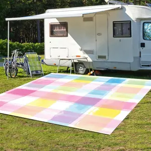 Colorful Plaid Pattern Picnic Mat, Portable Foldable Picnic Blanket, Lightweight Easy To Clean Picnic Mat for Outdoor Camping, Picnic, Beach, Park