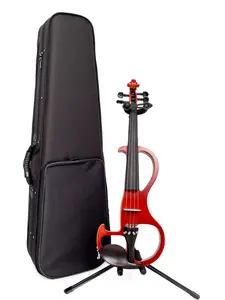 SanMarco EVN-200RD Electric 4/4 Violin with Remote Learning, Includes Case, Bow, Rosin, Headphones & Shielded Connecting Cable