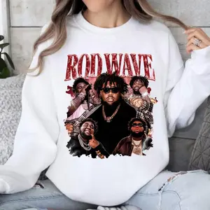 Rod Bootleg Red Version Sweatshirt, #rodwave Last Lap Tour 2024 Shirt, Merch For Fans, Vintage Unisex Shirt Womenswear Check Comfort Color XX9XY
