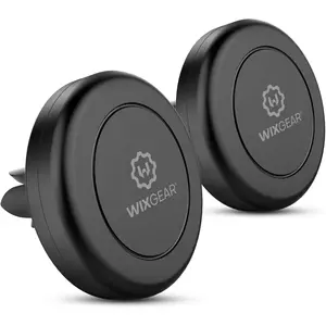 Magnetic Phone Holder for Car,  [ Pack] Universal Air Vent Magnetic Phone Mount for Car, Car Phone Holder Mount for Cell Phones and Mini Tablets with  Metal Plates