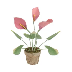Northlight 19" Pink and Green Decorative Calla Lily Plants