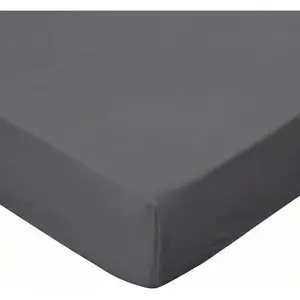 Stretchy Full Size Fitted Sheet for 4 Inch Low Profile Mattress, Snug Fit No Baggy for Thin Mattress Tri-Fold Bed Trundle Pull-Out RV Bunk Camping Cots Daybed, Dark Gray, Full