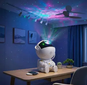 Astronaut Projector Night Light with Remote Control, 1 Pack Galaxy Star Projector, 360° Rotatable Nebula Ceiling Projection Lamp, Easy Operation & Convenient Control, Perfect for Bedroom Decor, Kids Room & Home Ambiance