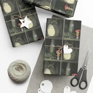 Totoro-themed gift wrap