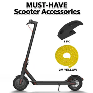Electric Scooter Front Hook & 2M Cable Protector Set, Electric Scooter Accessories, Scooter Parts for Protection & Maintenance