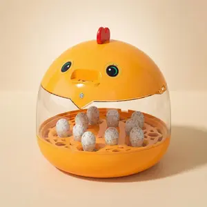 Chalixion 5-Egg Home Incubator Set – Manual Egg Turning, Observation Window, Temperature Control & Egg Light, Fun Educational Experience for All Ages, Family Fun Cartoon Chicken Incubator 5 Eggs For Kids Science & Hatch