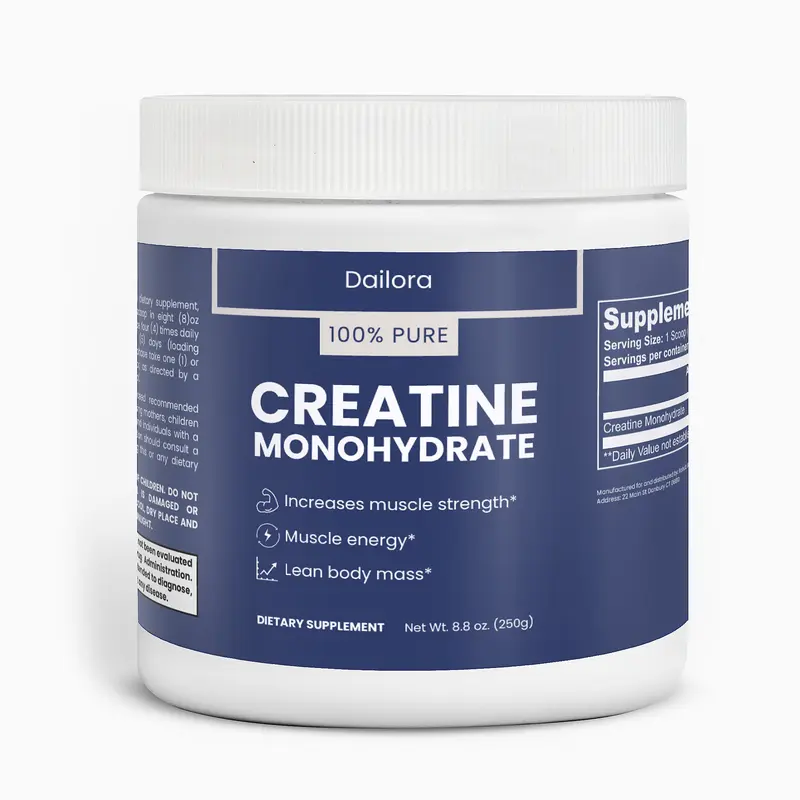 Creatine Monohydrate Powder Boost Strength & Muscle Growth