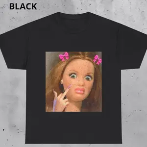 Funny Doll Meme Graphic T-Shirt, Sarcastic Humor Tee M8O
