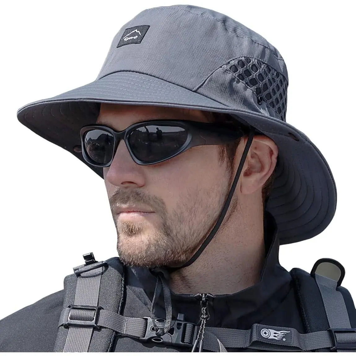Fishing Hat, UPF50+ Wide Brim Sun Hat for Men Women, UV Protection Hiking Beach Bucket Hats Summer Safari Hat