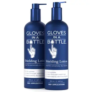 Gloves In A Bottle Shielding Lotion 16 oz (variations) – Invisible Barrier to Protect Hands from Dryness, Irritation & Harsh Chemicals – Ideal for Sensitive Skin, Eczema, Frequent Washing & Sanitizer Use Nails