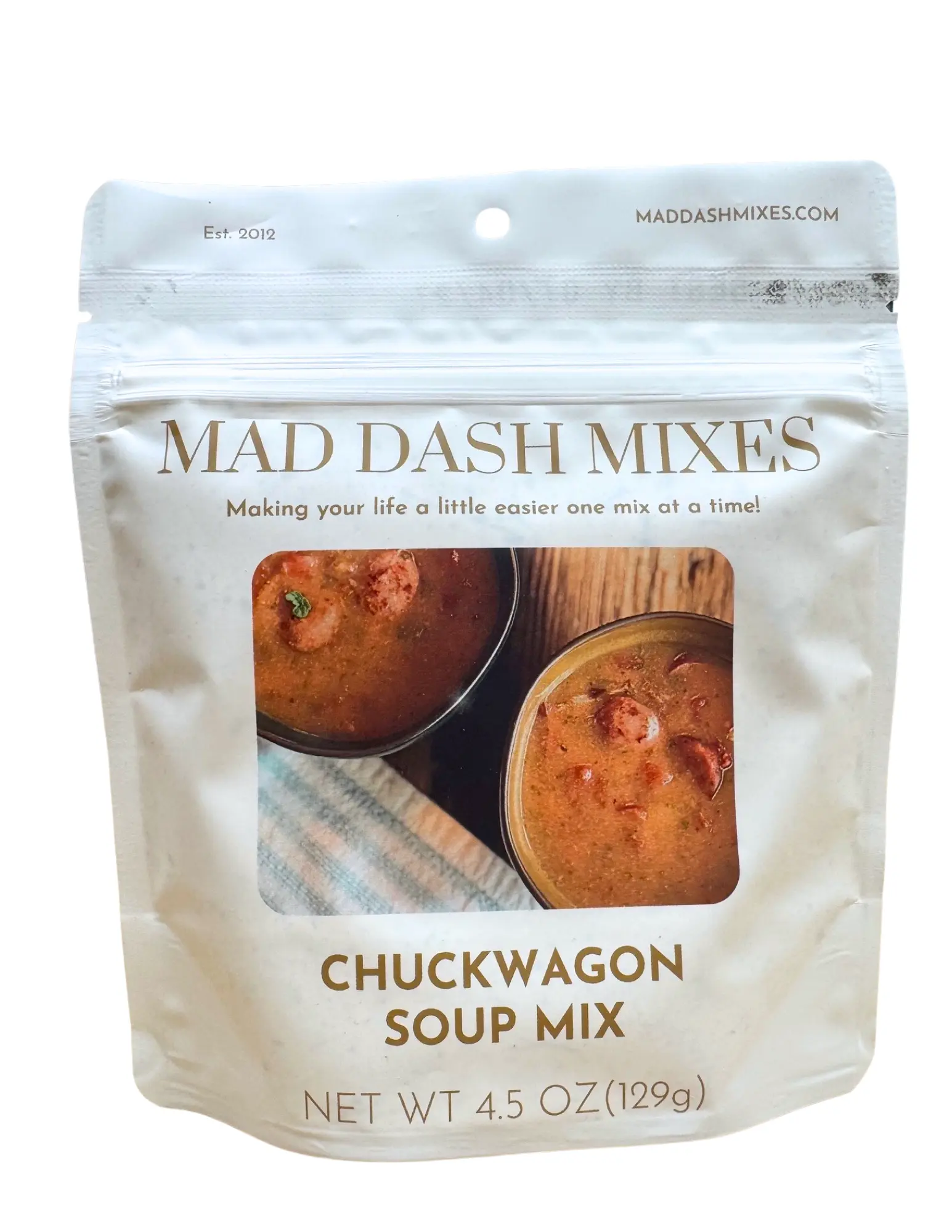 Chuckwagon Soup Mix by Mad Dash Mixes – Hearty Beef & Bean Soup Seasoning Mix – Easy Homemade Dinner Starter – Quick Family Meal, Camping & Pantry Favorite