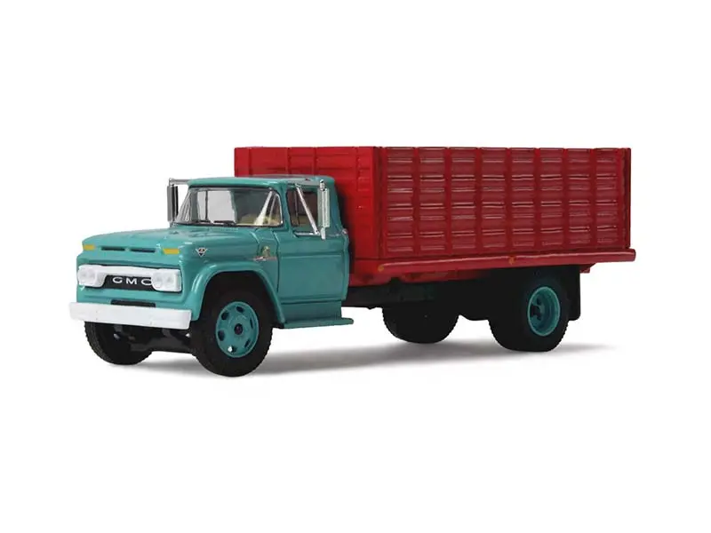 GMC 4000 Grain Truck - Turquoise/Red Diecast 1:64 Scale Model - DCP 60-2260