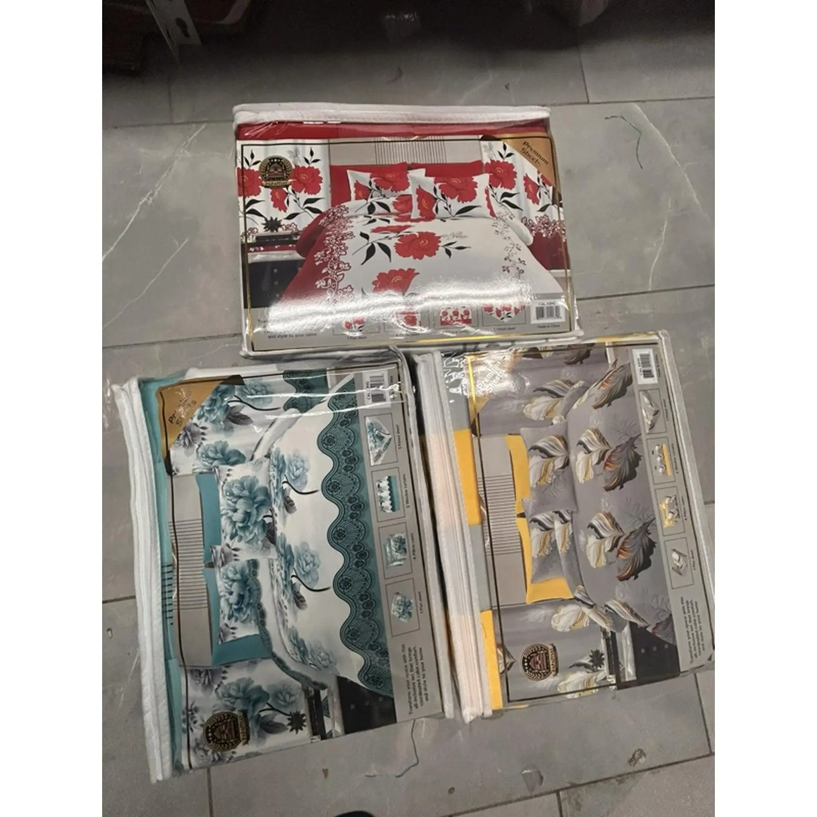 3x 8pcs bedspread set