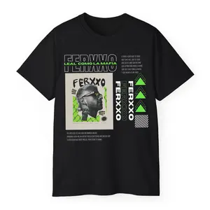Feid Ferxxo Leal Como La Mafia Inter Shibuya Album T-Shirt – Vintage Reggaeton Graphic Tee  Gift for Fans