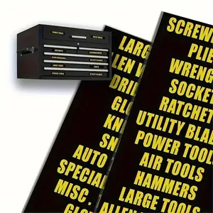Tool Box Label Sticker, 36pcs/set Self Adhesive Tool Box Label Sticker, Office Stationery & Supplies