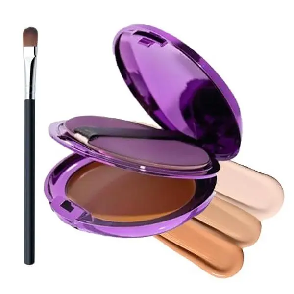 Soft Matte Cream Concealer,Yolondo Evanesce Soft Matte Cream Concealer,Full Coverage, Long Lasting Moisturizing Lightweight for Dark Skin (Dark Skin, 1)