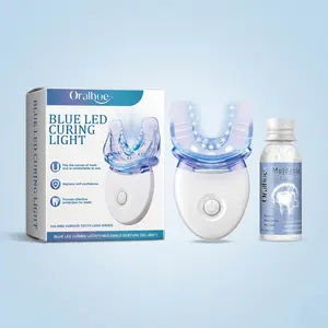 Teeth Whitening Kit  Blue LED Light & Thermal Tooth Repair Gel  Fix Gaps & Missing Teeth, Instant Smile, Safe Strong Temporary Filler, Whitening fresh breath non sensitive brace oral plaque
