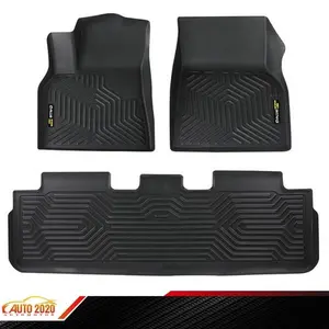 TPE 3D Floor Mats For 2020-2023 Tesla Model Y Anti-Slip Floor Mats  All Weather Liner TPE Carpets