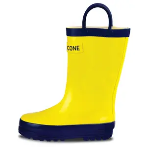 Classic Yellow Kids Rain Boot - Stylish Kids Footwear for Adventures and Activities