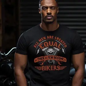 Elite Biker Equality Tee - The Brotherhood Statement Shirt  | Harley Biker Shirt - Funny Motorcycle Shirt - T-shirt