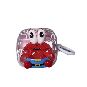 3D Funny Crab Cartoon AirPods Pro Case – Cute Protective Cove
