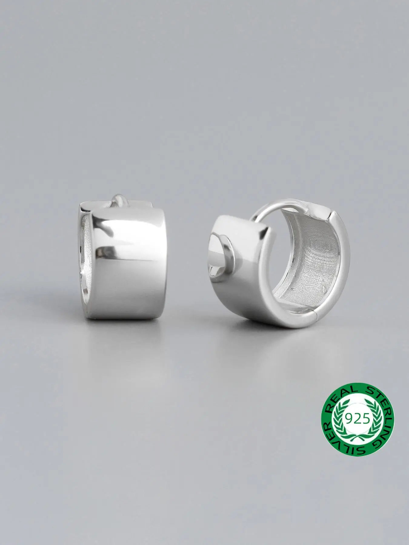 925 Sterling Silver Minimalist Hoop Earrings, Fashionable Earrings for Women & Girls, Trendy All-match & Exquisite Ear Jewelry for Birthday Gift