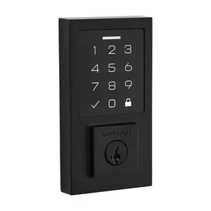 Kwikset 5057273 270 Smart Code Metal Electronic Touch Pad Deadbolt - Matte Black