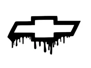 Drippy Chevy Logo Decal