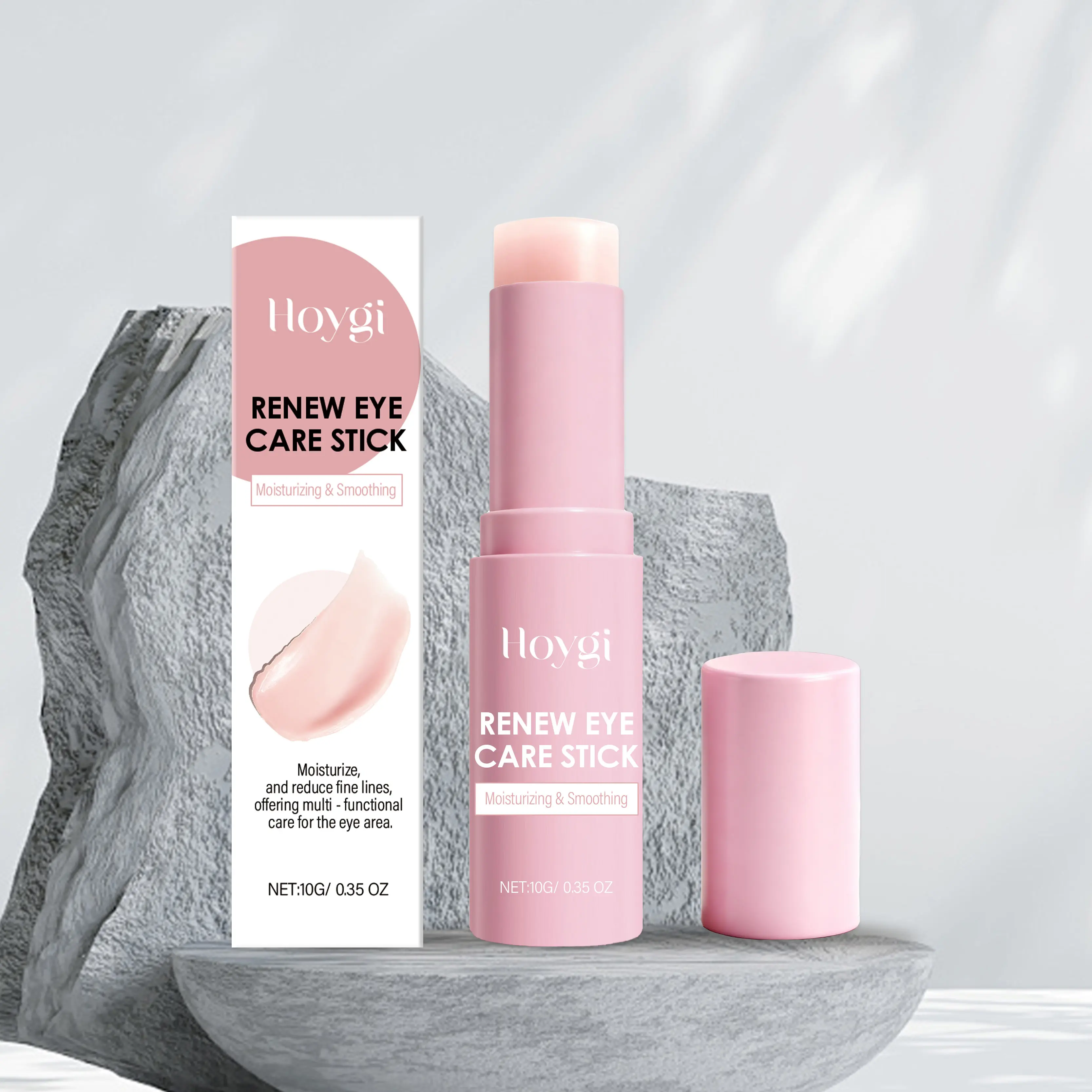 Under Eye Brightener Balm Stick - Travel Size Toiletries - Retinol & Caffeine Eye Cream for Dark Circles, Puffiness, Wrinkles - Restore and Hydrate - Vegan Skincare (0.35oz / 10g)