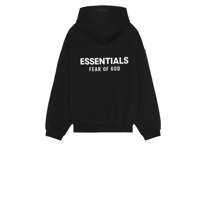 Fear of God ESSENTIALS Fleece Hoodie in Black Unisex
