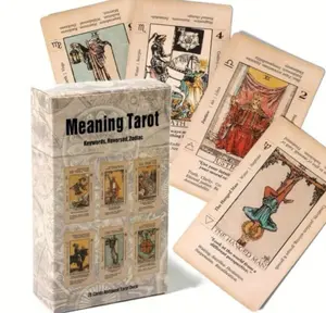 Meaning Tarot Deck Antiqued Tarot Card Deck with 78 Cards Reversed Meanings for Astrology and Tarot Enthusiasts Made in China 4.13in x 2.3in Unique Look High Quality
