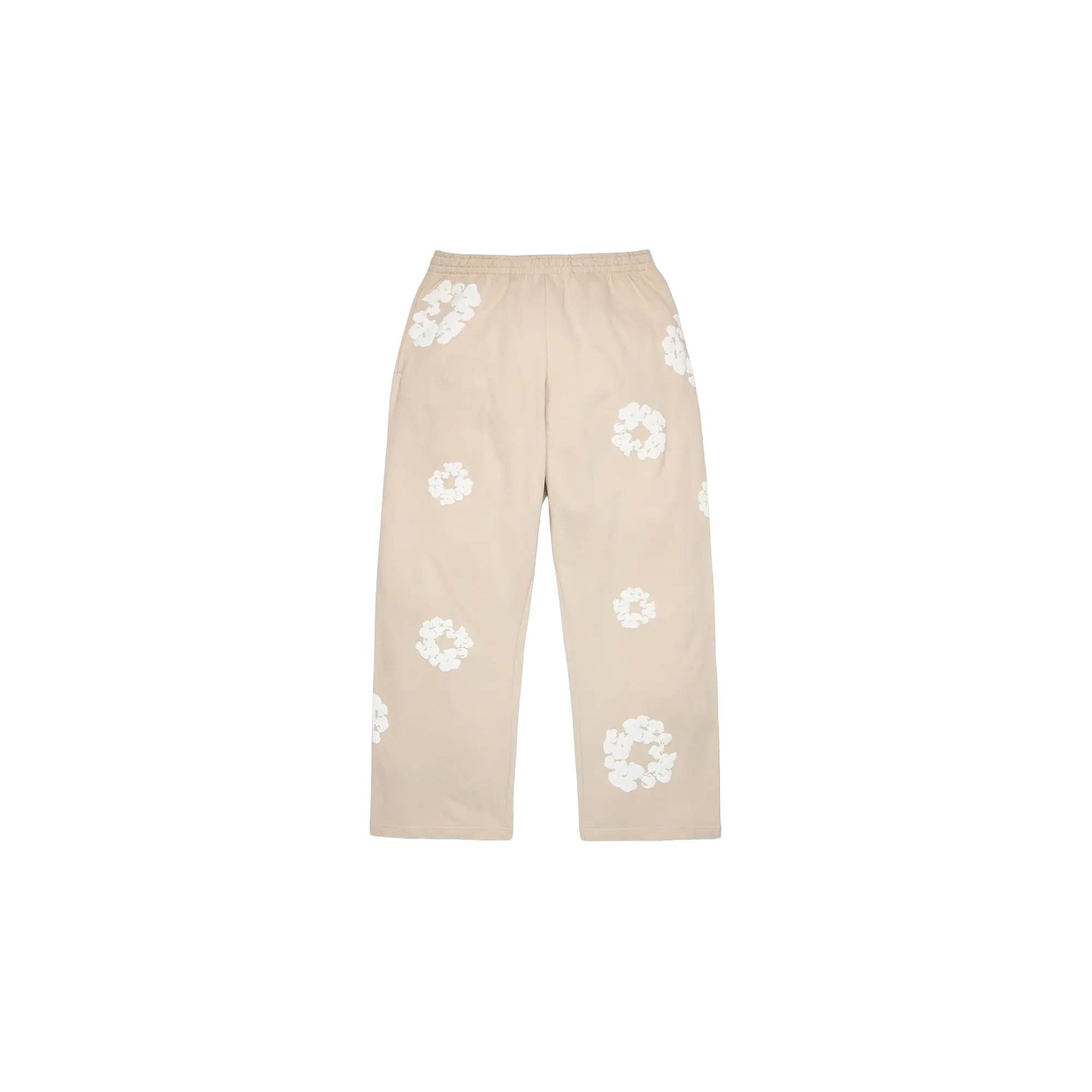 Cotton Wreath Baggy Sweatpants "Cream" DT614