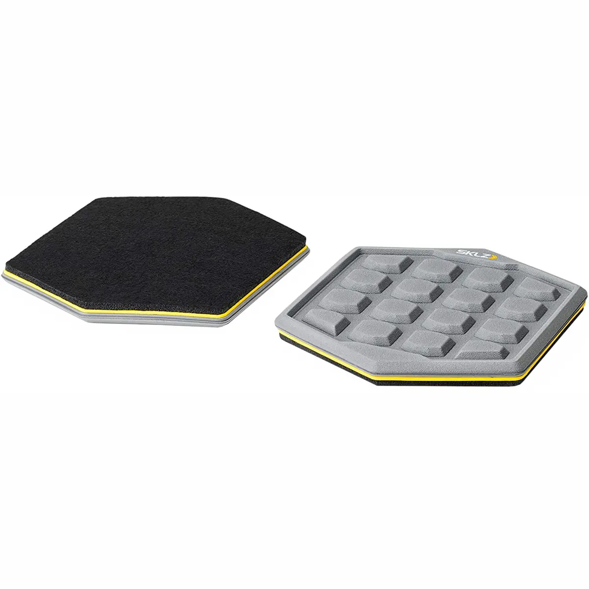 SKLZ Court Slidez Functional Core Stability Discs - Black/Gray, Compact Exercise Equipment, Workout Equipment